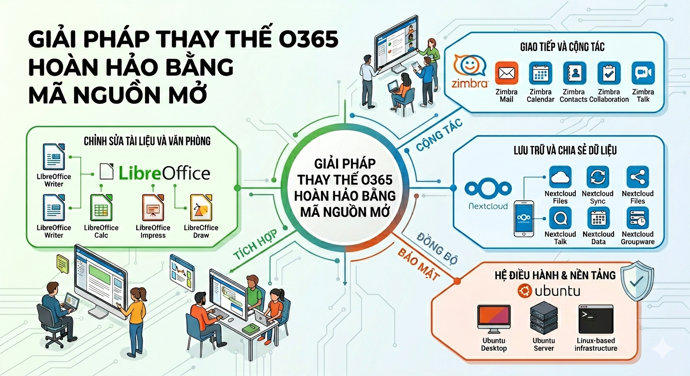 GIẢI PHÁP MÃ NGUỒN MỞ THAY THẾ MICROSOFT 365